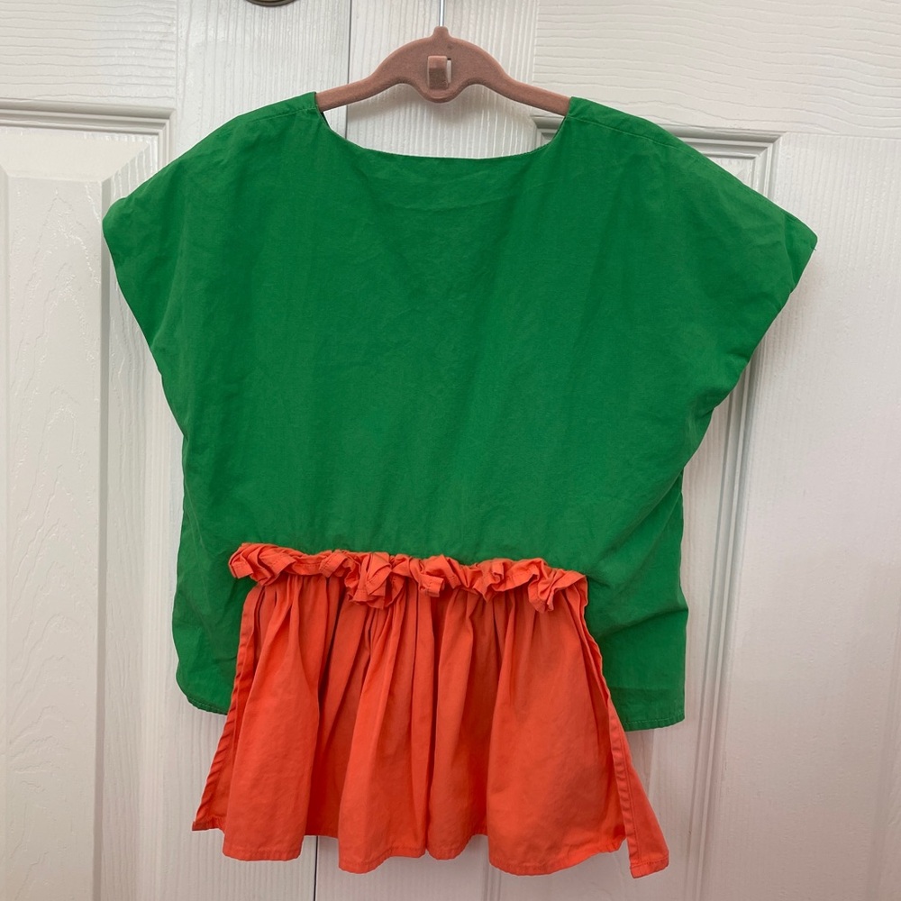 Wolf & Rita Green Button-Up Top - Picture 3 of 3